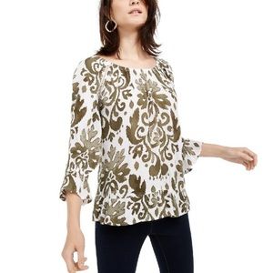 INC International Concepts Peasant Blouse